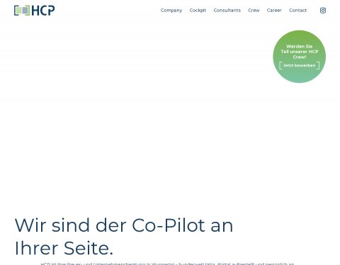 Website-Vorschau von Steuerberater Wuppertal - HCP Berater