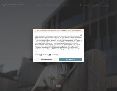 Website-Vorschau von Die Winklerhotels