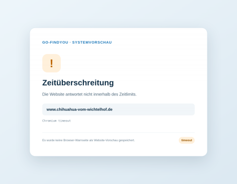 Website-Vorschau von Chihuahuazucht vom Wichtelhof