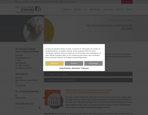 Website-Vorschau von Dr. med. Wolfram Schwarz
