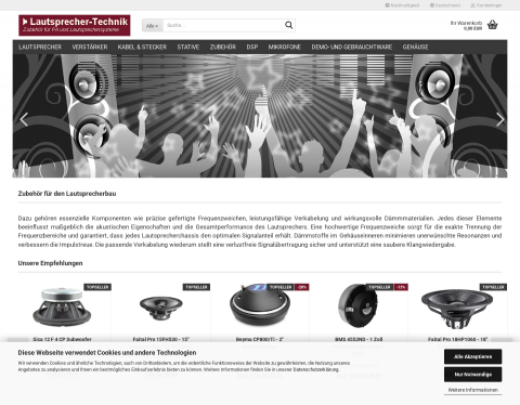 Website-Vorschau von Lautsprecher-Technik