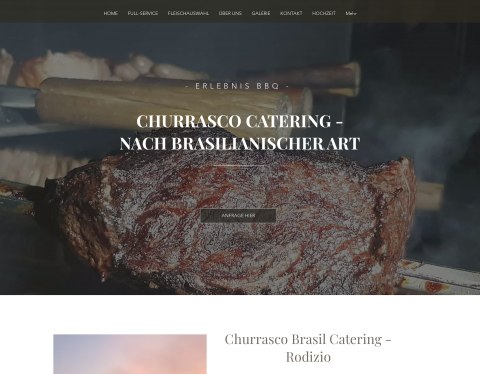 Website-Vorschau von Churrasco Catering