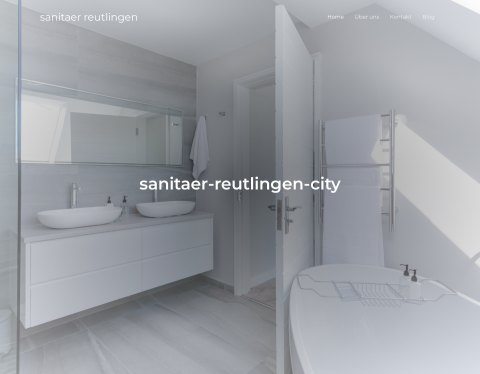 Website-Vorschau von Sanitaer Reutlingen City