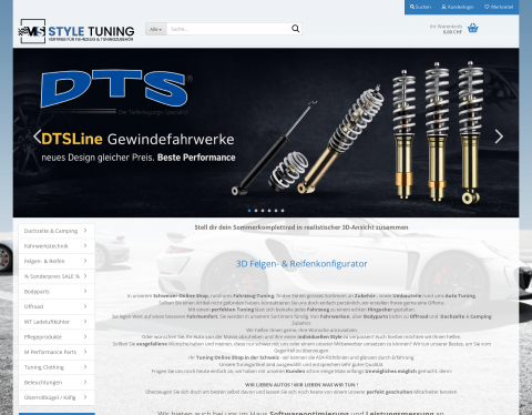 Website-Vorschau von MS-Style Tuning Ihr Fahrwerkprofi