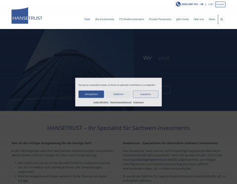 Vorschau von Investments in Sachwertanlagen