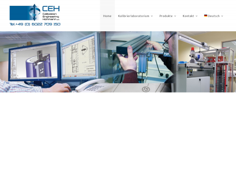 Website-Vorschau von CEH Calibration Engineering Hohmann e.K.