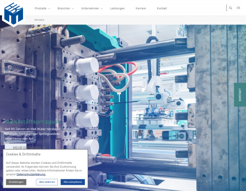 Website-Vorschau von H&K Müller GmbH & Co. KG Kunststoffspritzgusswerk