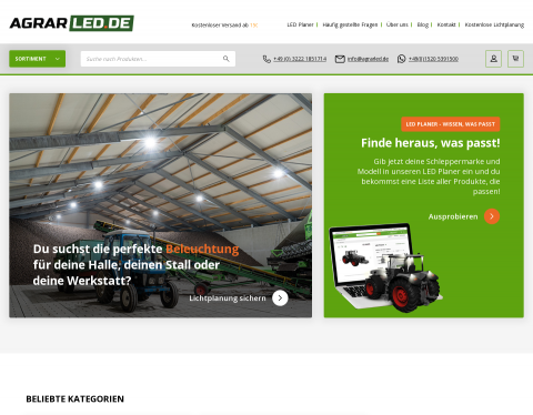 Website-Vorschau von Agrarled GmbH