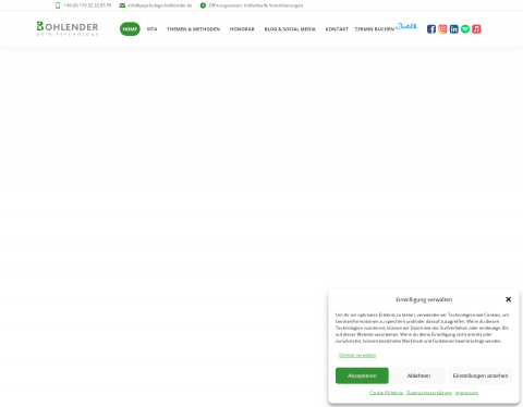 Website-Vorschau von Psychologe Berlin - Arthur Bohlender