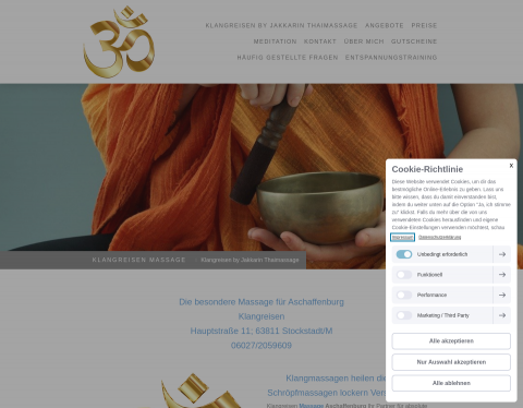 Website-Vorschau von Klangreise