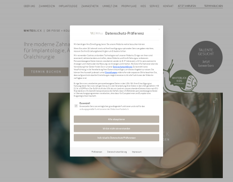 Website-Vorschau von WHITEBLICK Dr. Feise + Kollegen