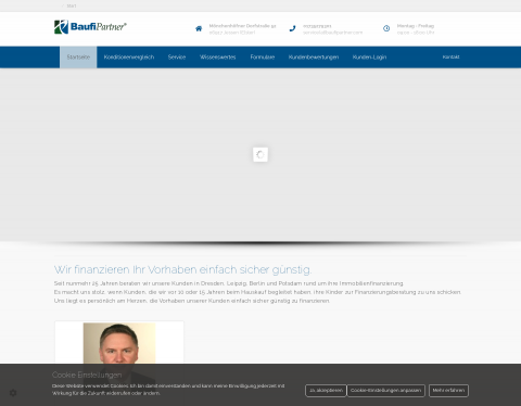 Website-Vorschau von BaufiPartner Baufinanzierungen - Ihr Ver