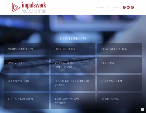 Website-Vorschau von Impulswerk Videoagentur