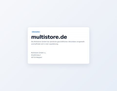 Website-Vorschau von Günstige Bürotechnik von MultiStore