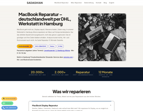Website-Vorschau von Sadaghian e.K