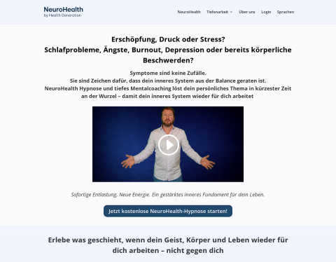 Website-Vorschau von Health Generation