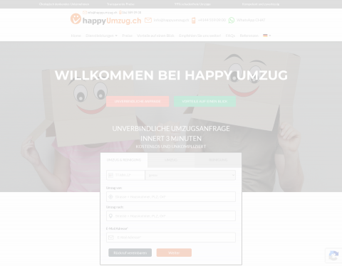 Website-Vorschau von Einfach glücklich umziehen