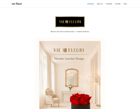 Website-Vorschau von Vie Fleuri- duftende Infinity Rosen