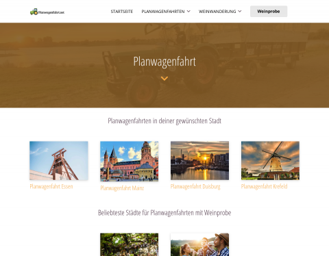 Website-Vorschau von Planwagenfahrt