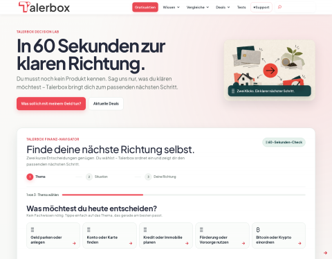 Website-Vorschau von Talerbox
