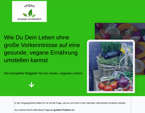 Website-Vorschau von Vegan-Kompakt-Verständlich
