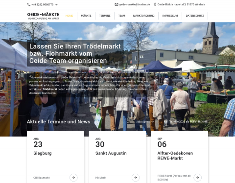 Website-Vorschau von Geide-Märkte