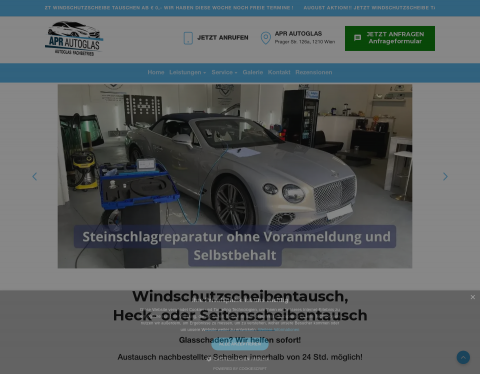 Website-Vorschau von APR Car Service - Rund ums Autoglas
