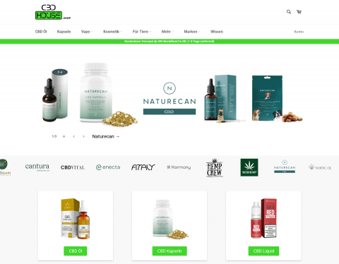 Website-Vorschau von CBD kaufen bei CBDHouse