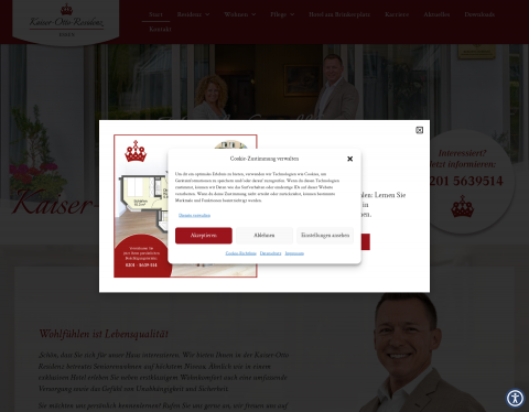 Website-Vorschau von Kaiser-Otto-Residenz Essen GmbH