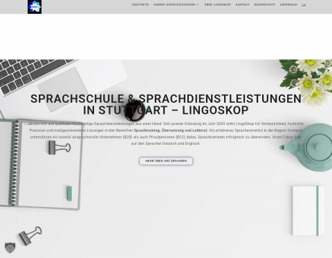 Website-Vorschau von LingoSkop Sprachtraining u. -services Pascal Stitz