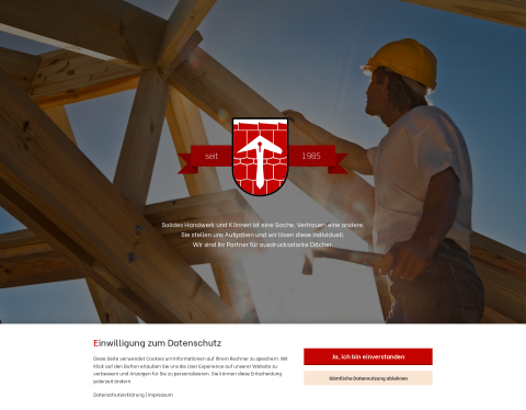 Website-Vorschau von Adolf Hannes Dachdeckermeister