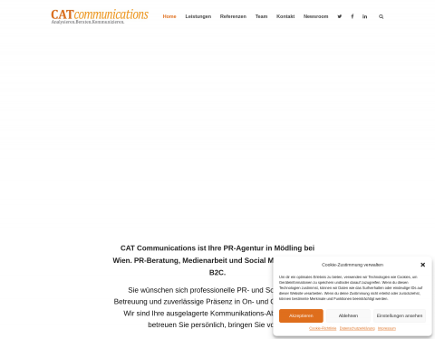 Website-Vorschau von CAT Communications
