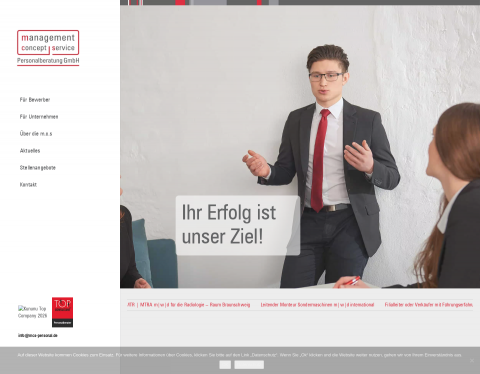 Website-Vorschau von m.c.s Personalberatung GmbH - Augsburg