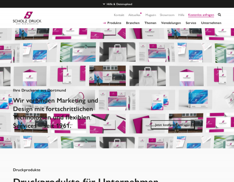 Website-Vorschau von Druckerei Scholz-Druck und Medienservice GmbH & Co