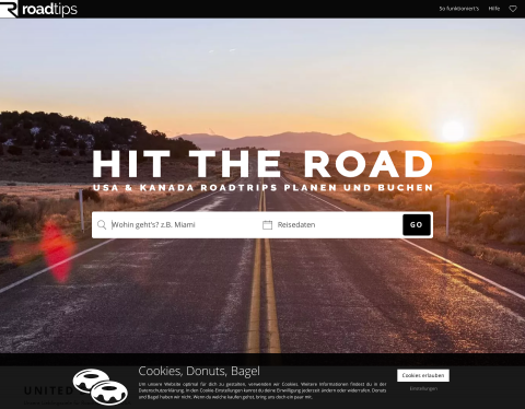 Website-Vorschau von Roadtips - USA & Kanada Roadtrips