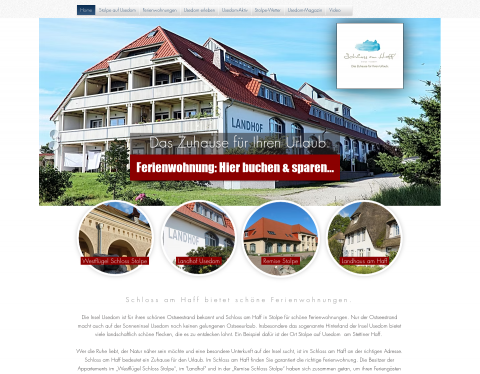 Website-Vorschau von Schloss am Haff GmbH