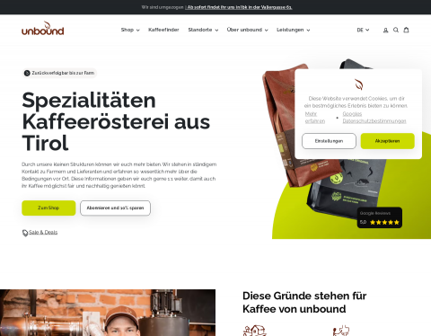Vorschau von unbound coffee roasters