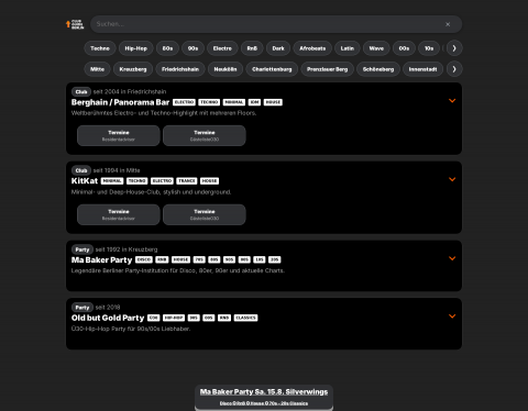 Website-Vorschau von Clubguideberlin