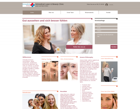 Website-Vorschau von Laserklinik für Gesichts- & Hautbehandlungen