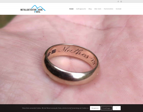 Website-Vorschau von Metalldetektorsuche-Isartal