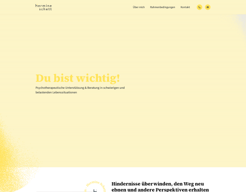 Website-Vorschau von Psychotherapie Schett - Unterstützende Psychother