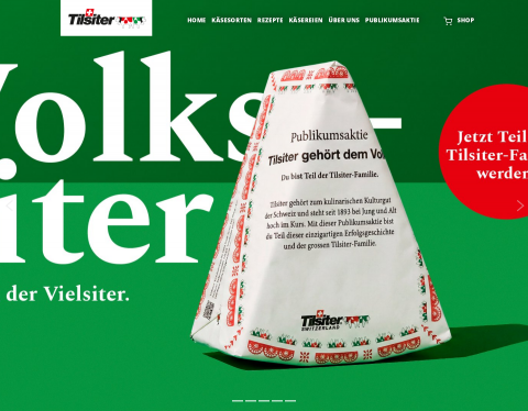 Website-Vorschau von Der beliebte Schweizer Käse