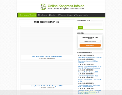 Vorschau von Online Kongress Info