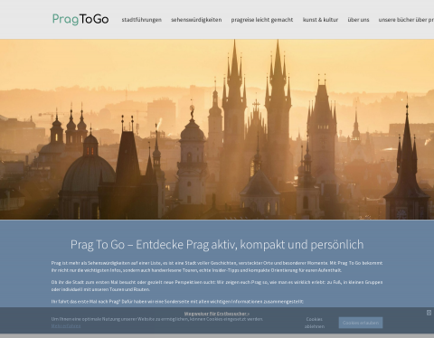 Website-Vorschau von Prag To Go