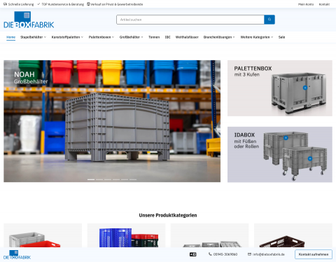 Website-Vorschau von Die Boxfabrik GmbH