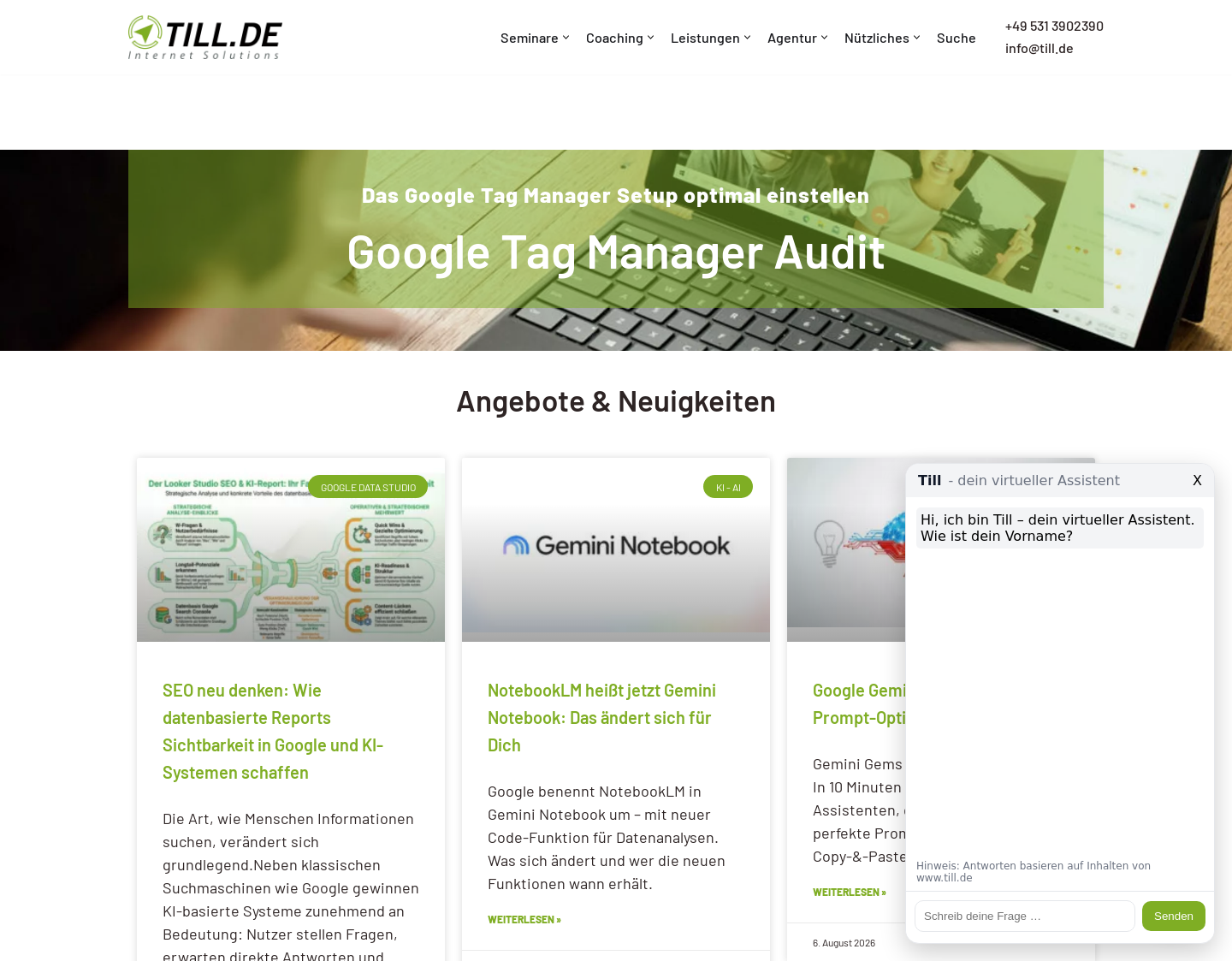 Aktuelle Website-Vorschau von Internetagentur für Webdesign
