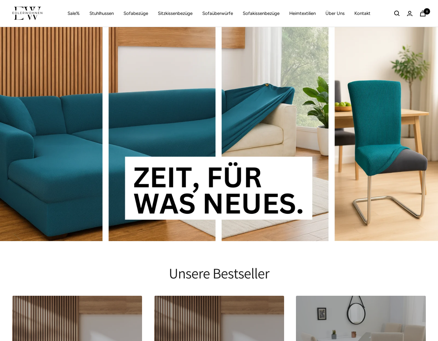 Aktuelle Website-Vorschau von Edler Wohnen