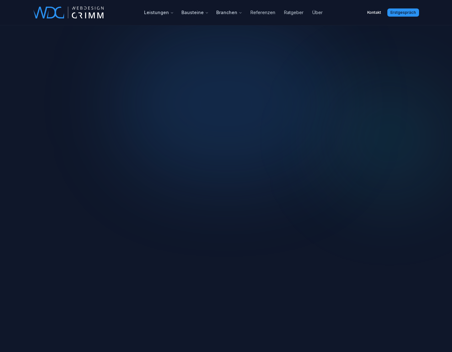 Aktuelle Website-Vorschau von Webdesign Agentur Grimm