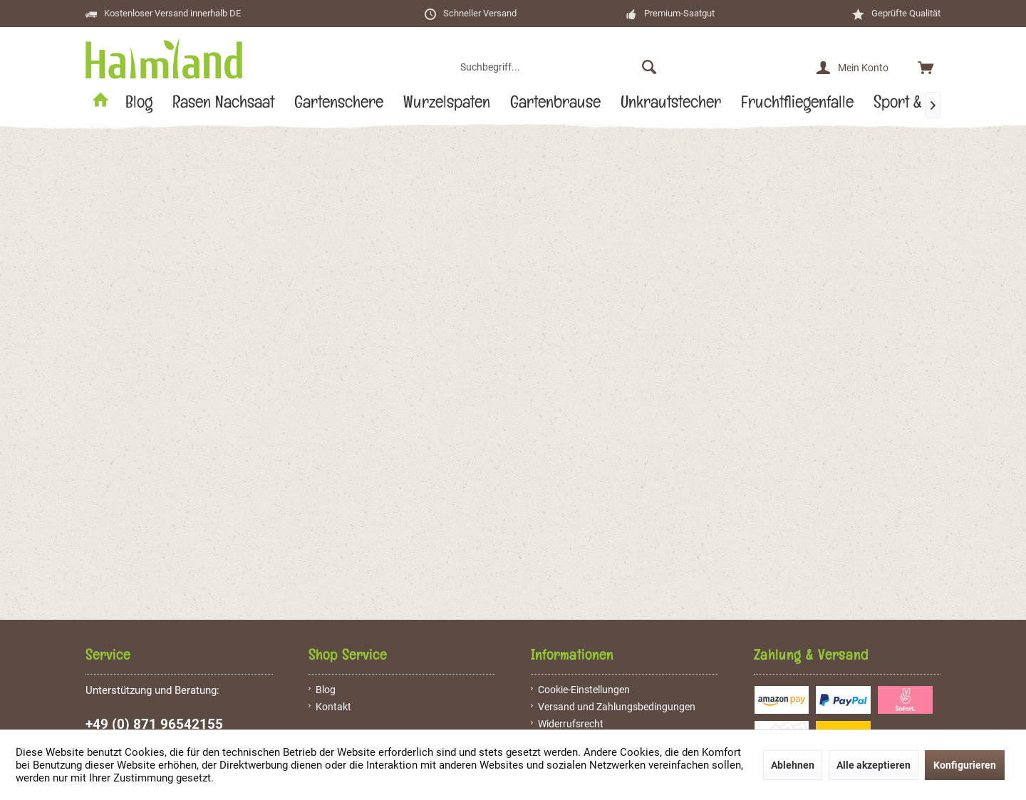 Aktuelle Website-Vorschau von Halmland
