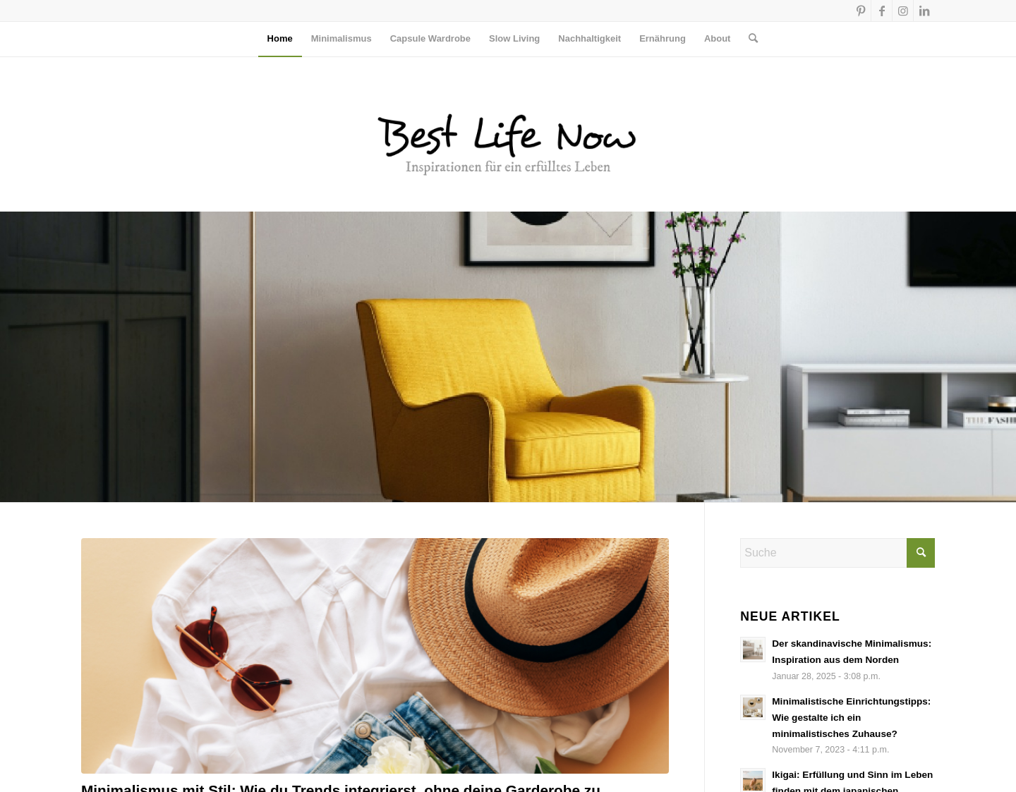 Aktuelle Website-Vorschau von Best Life Now ? Inspirationen für ein erfüllte
